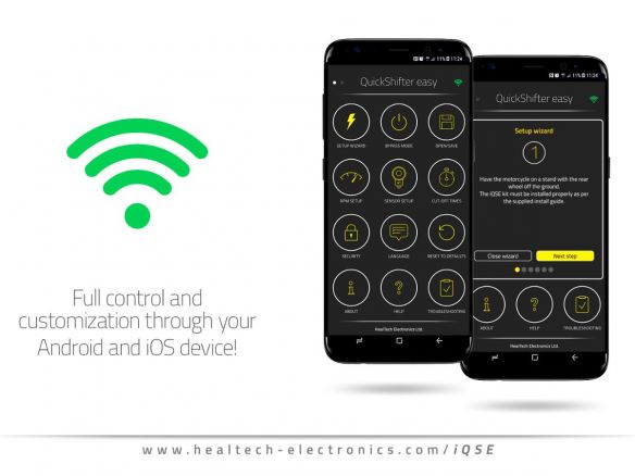 LEVIER DE VITESSES ÉLECTRONIQUE WI-FI HEALTECH BMW R 1250 GS / ADV 2019-2024