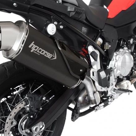 Silencieux d'échappement HP CORSE 4 TRACK R en acier noir pour BMW F 850 GS 2019-2020