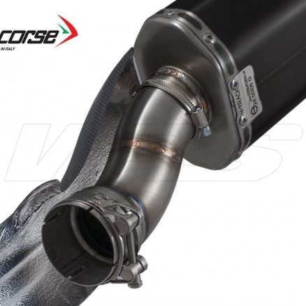 SILENCIEUX HP CORSE SP-3 CARBONE COURT ACIER NOIR BMW R 1200 GS 2013-2018