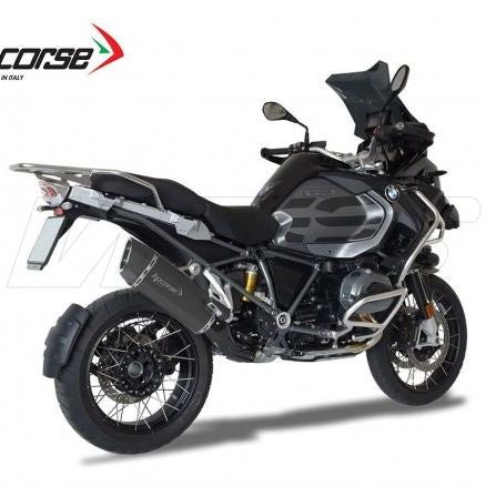 SILENCIEUX HP CORSE SP-3 CARBONE COURT ACIER NOIR BMW R 1200 GS 2013-2018