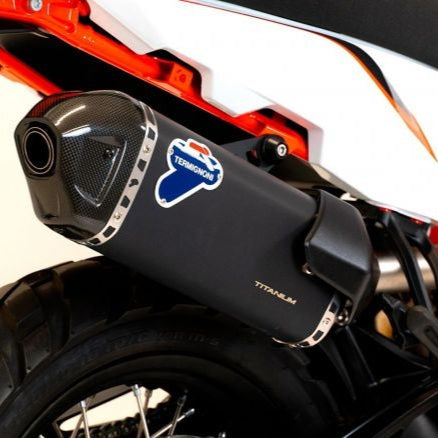 SILENCIEUX EN TITANE NOIR HOMOLOGUÉ KT3208040INC TERMIGNONI KTM 890 ADVENTURE 2021-2024