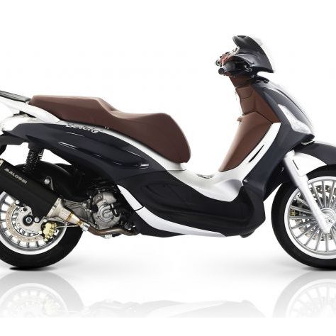 Système d'échappement MALOSSI RX Black pour Piaggio Beverly HPE 300 IE 4T LC EURO 5 2021+