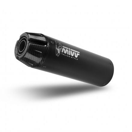 Ligne d'échappement complète MIVV HR-1 en acier inoxydable noir longue pour Kawasaki VULCAN 650 S 2017-2023