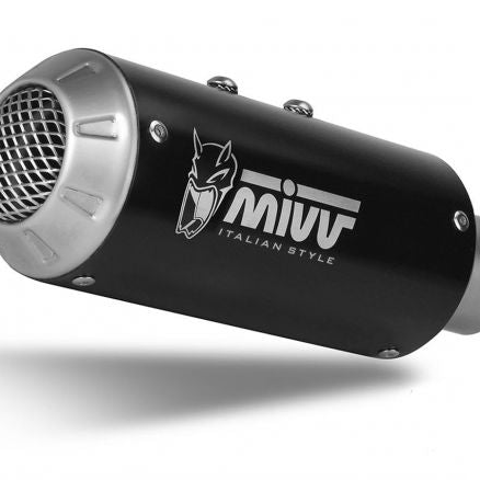 Silencieux d'échappement MIVV MK3 noir en acier inoxydable pour KTM DUKE 125 2021-2023