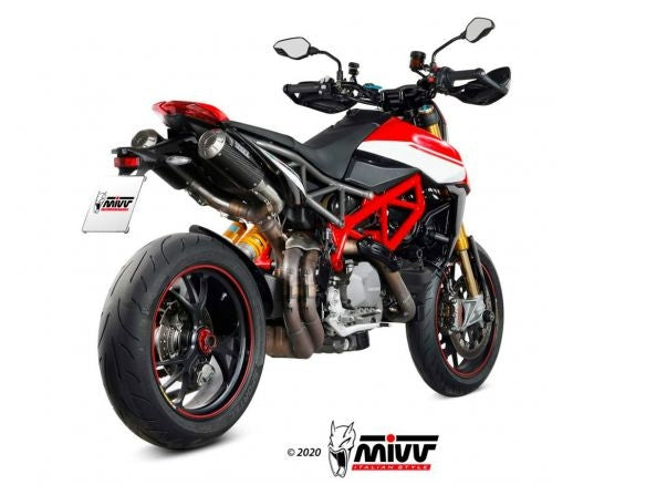 Paire de silencieux MIVV MK3 en carbone pour Ducati Hypermotard 950/SP 2021-2024