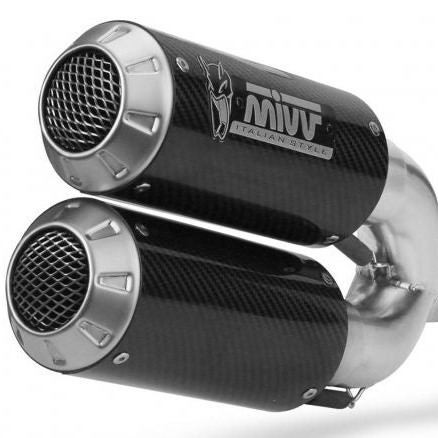 Paire de silencieux MIVV MK3 en carbone pour Triumph Speed Triple 1200 RR/RS 2021-2024