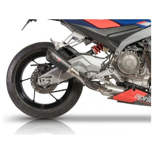 QD Exhaust Gunshot Dark Système d'échappement complet pour Aprilia RS 660 (2020-2023)