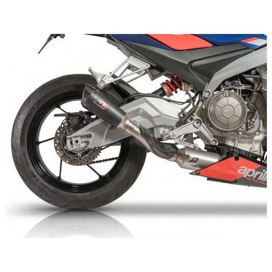 QD Exhaust Gunshot Dark Système d'échappement complet pour Aprilia RS 660 (2020-2023)