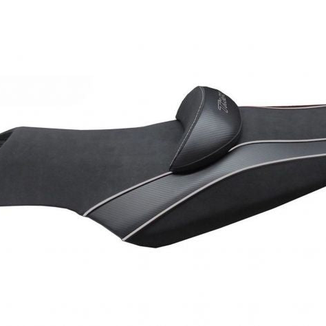 HOUSSE DE SELLE BART PLATE TOTAL VELOURS NOIR YAMAHA T-MAX 500 / 530 2008-2016