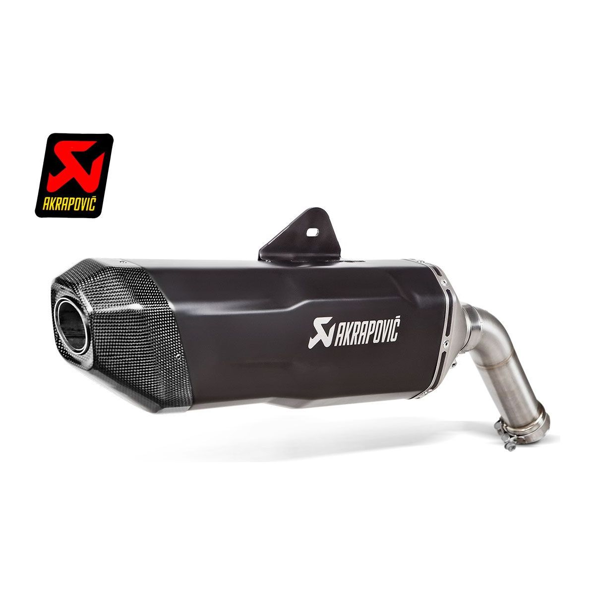 SILENCIEUX AKRAPOVIC TITANE NOIR BMW F 850 GS / ADVENTURE 2018-2023