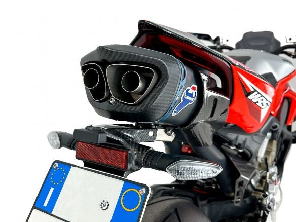 Pot d'échappement Termignoni + réservoir en carbone 4 sorties noir ED DUCATI STREETEFIGHTER V4 23-24