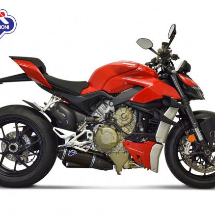 PAIRE DE PNEUS BAS SLIP ON TERMIGNONI EN TITANE NOIR POUR DUCATI STREETFIGHTER V4/S 20-23