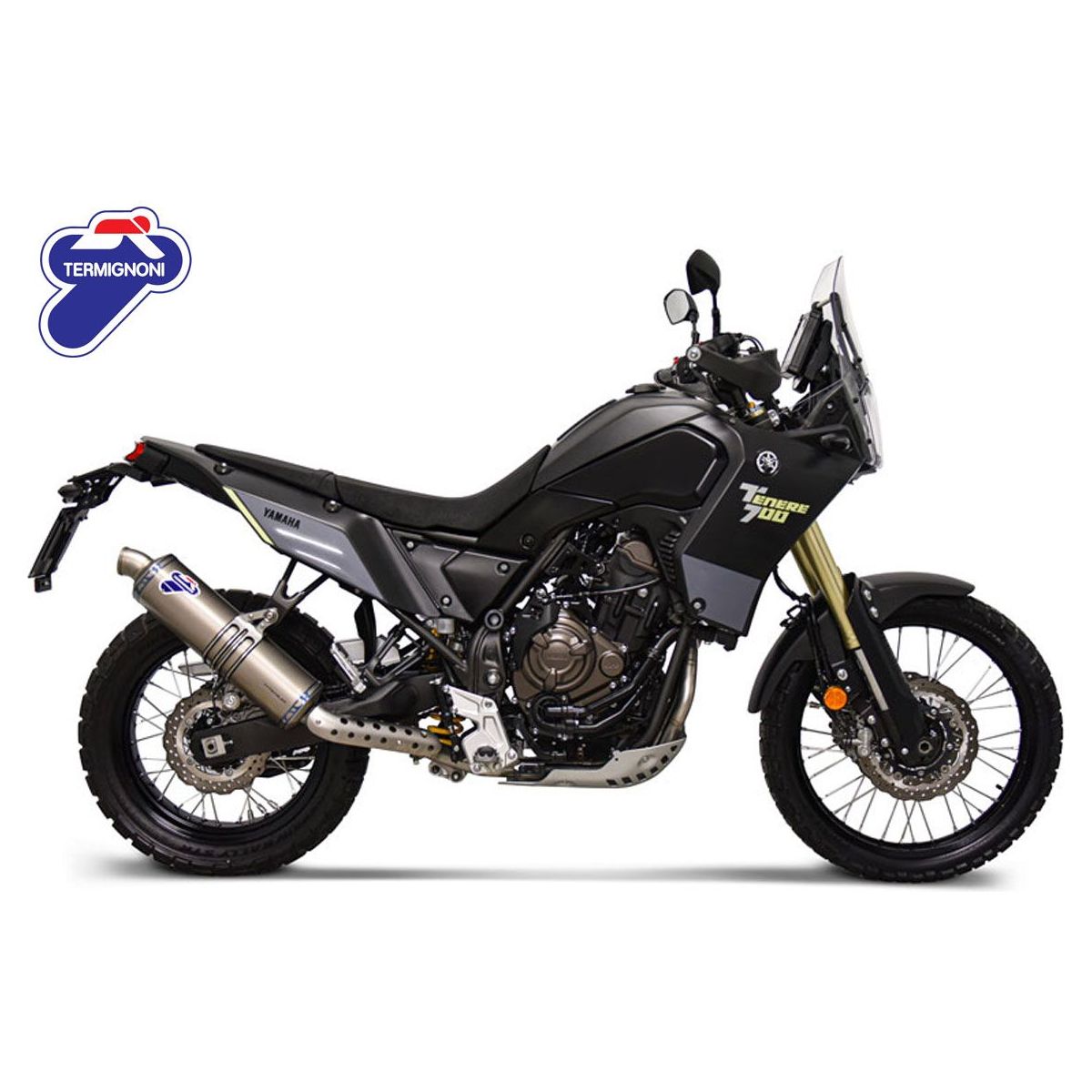 Amortisseur Termignoni Racing en acier inoxydable pour Yamaha Tenere 700 (2020-2021)