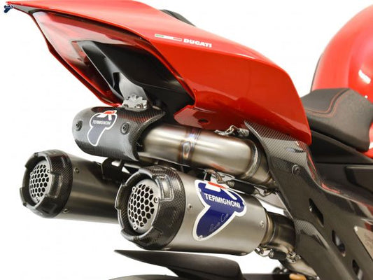 Pot d'échappement complet Termignoni RHT Racing en titane et acier pour Ducati Panigale V4 18-23