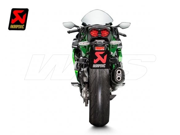 SILENCIEUX D'ÉCHAPPEMENT AKRAPOVIC CARBONE KAWASAKI NINJA H2 SX 2018