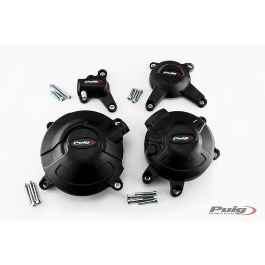 Ensemble de caches moteur 4 pièces Puig Yamaha MT-09 / Tracer 900 / Niken
