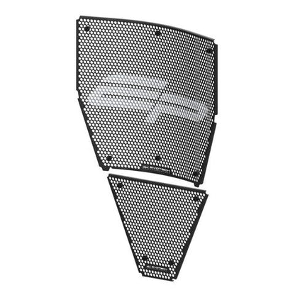 Jeu de caches radiateur noir RACE Evotech Performance Ducati Streetfighter V4 '20-