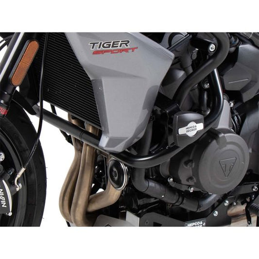 Pare-choc noir Hepco&amp;Becker pour Triumph Tiger Sport 660 '22-