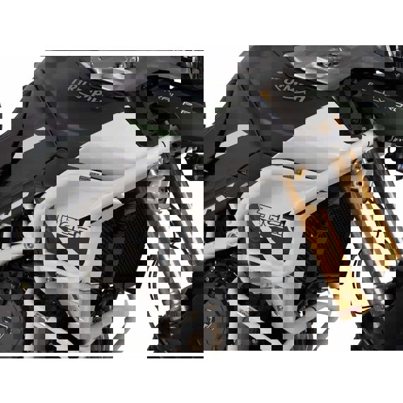 Pare-choc Hepco&amp;Becker blanc (réservoir) Triumph Tiger 850 Sport '21-