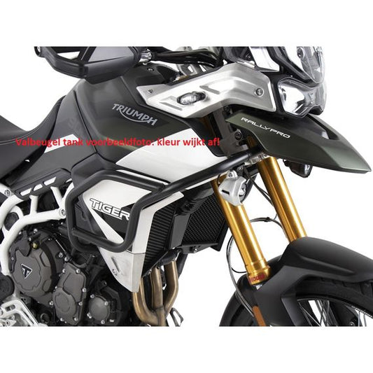 Pare-choc Hepco&amp;Becker en acier inoxydable (réservoir) pour la Triumph Tiger 850 Sport '21-