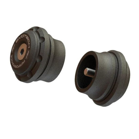 Embouts de guidon (jeu) noirs Evotech Performance Triumph Speed ​​​​Triple 1200 RS '21- (sans rétroviseurs d'embout de guidon)