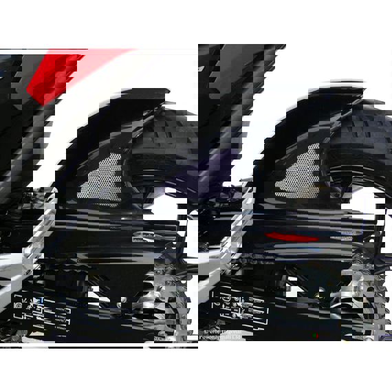 Garde-boue arrière sport-line noir avec filet argenté Honda NC700S/X/D / NC750S/X