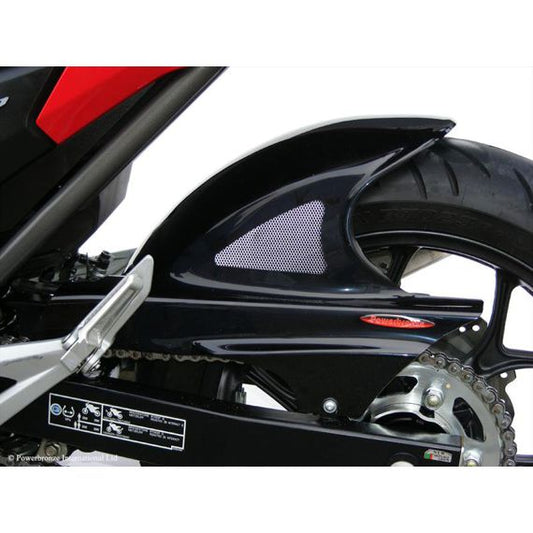 Garde-boue arrière sport-line noir avec filet argenté Honda NC700S/X/D / NC750S/X