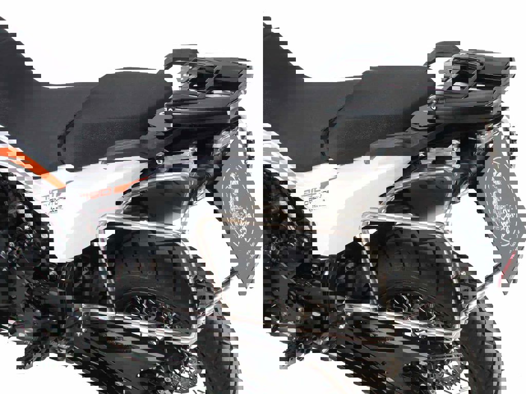 Porte-bagages en acier inoxydable Hepco&amp;Becker pour valises latérales « Cutout » Xplorer KTM 790 Adventure/ R '19-'21