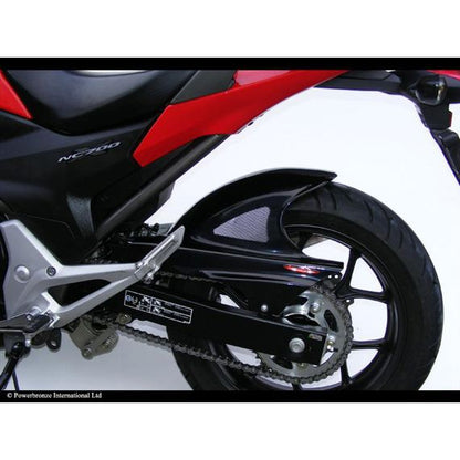Garde-boue arrière sport-line noir avec filet argenté Honda NC700S/X/D / NC750S/X