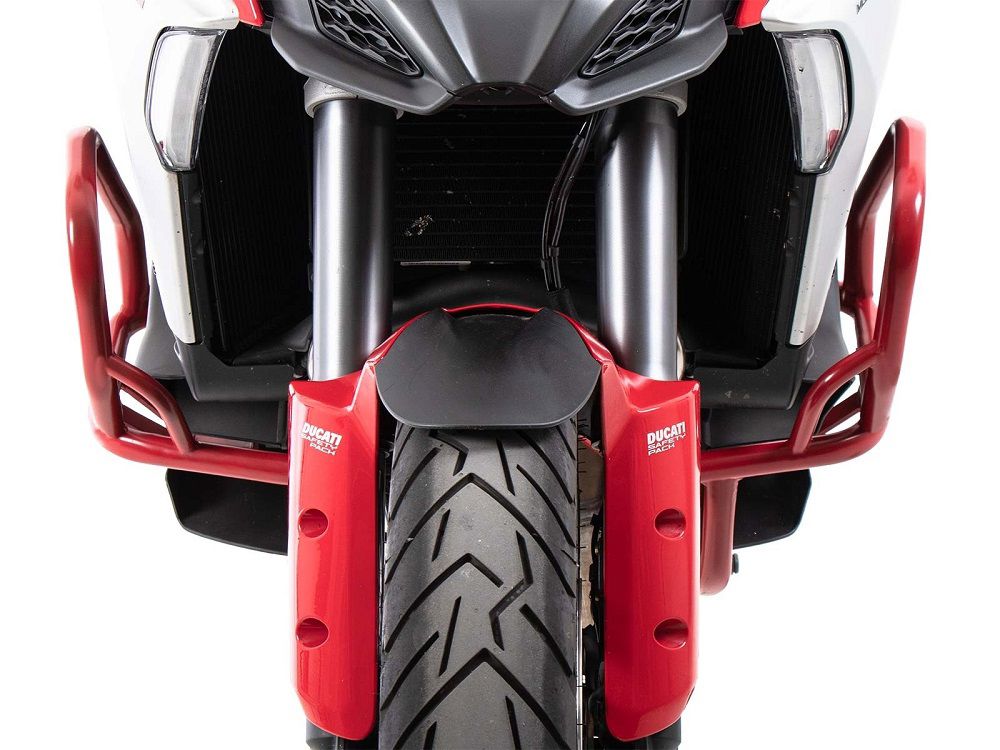 Pare-choc rouge Hepco&amp;Becker pour Ducati Multistrada V4 / S / S Sport '21-