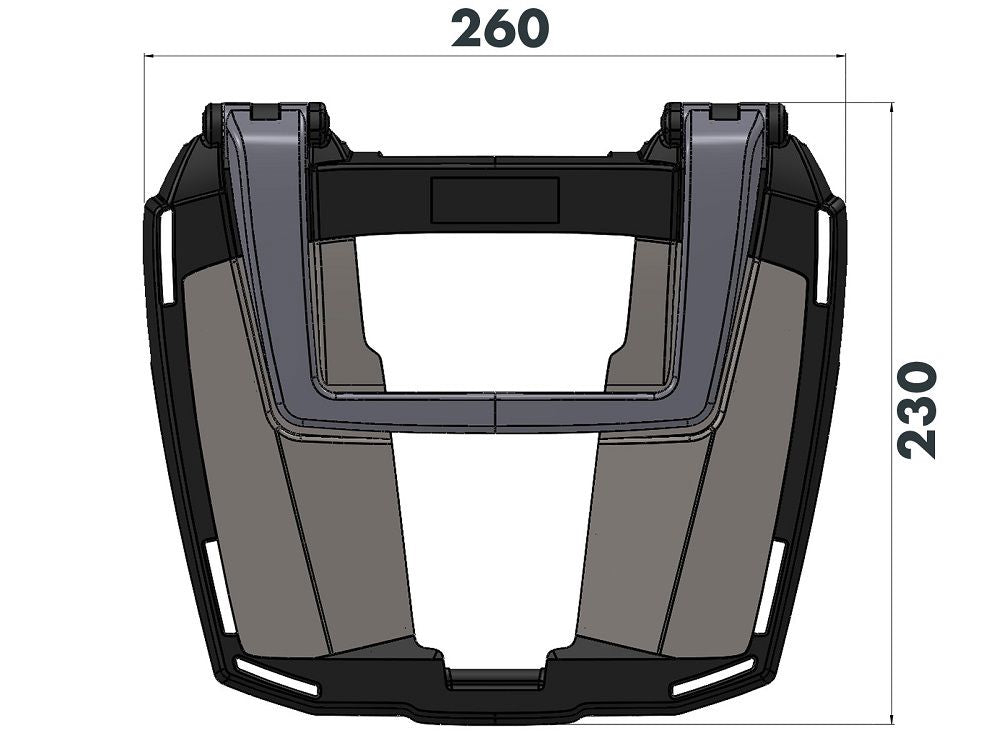 Porte-bagages supérieur Easyrack H&amp;B noir BMW R1250GS LC '18-