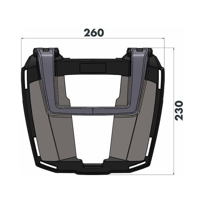 Porte-bagages supérieur noir Easyrack Hepco&amp;Becker Honda CB750 Hornet '23-Bagages