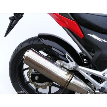Garde-boue arrière sport-line noir avec filet argenté Honda NC700S/X/D / NC750S/X