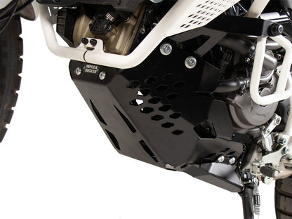 Carter de plaque aluminium noir Hepco&amp;Becker Ducati Desert X '22-