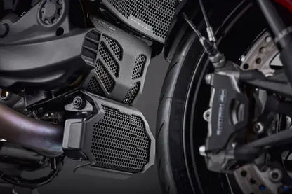 Kit radiateur/refroidisseur d'huile/protection moteur noir Evotech Performance Ducati Hypermotard 950/SP '19-