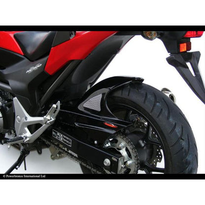Garde-boue arrière sport-line noir avec filet argenté Honda NC700S/X/D / NC750S/X