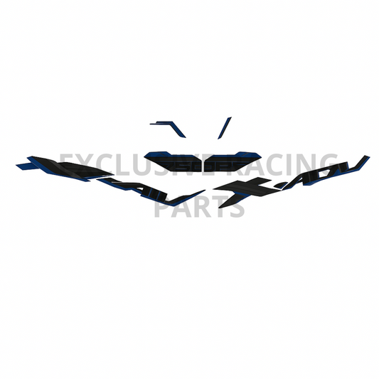 Set d'autocollants Gris/Bleu foncé – X-ADV 750 2025