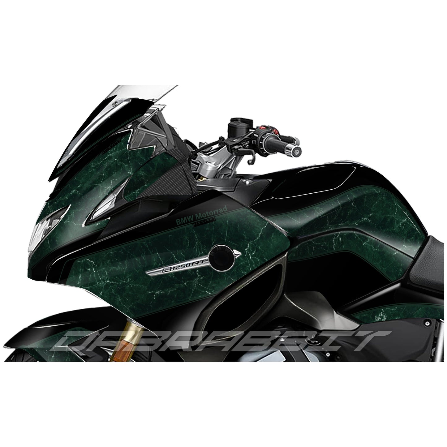 Jeu d'autocollants BMW R 1200/1250 RT vert camouflage