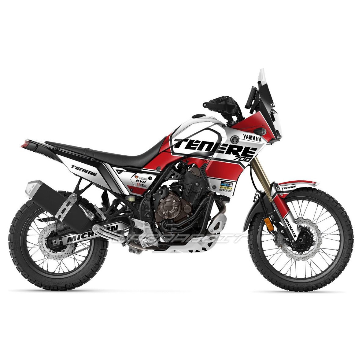 Jeu d'autocollants YAMAHA TENERE 700 / T7 (DD-R)