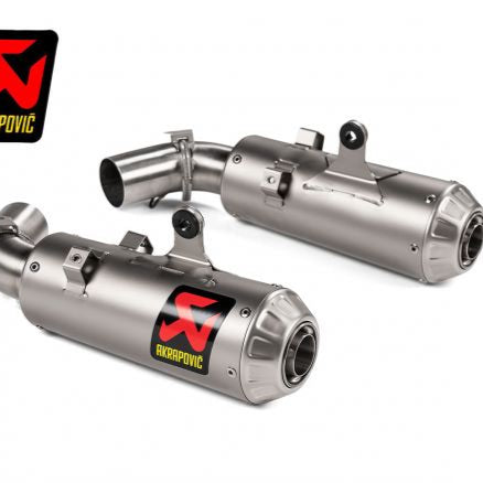 PAIRE DE SILENCIEUX AKRAPOVIC EN TITANE DUCATI HYPERMOTARD 950 / SP 2019-2024