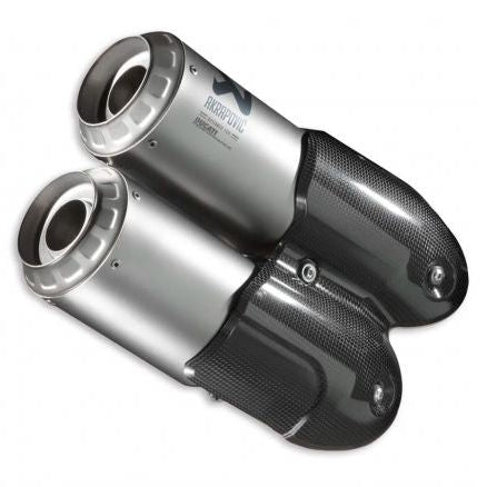 PAIRE DE SILENCIEUX AKRAPOVIC EN TITANE DUCATI PANIGALE SUPERSPORT / S 17-20 OFFICIEL DUCATI