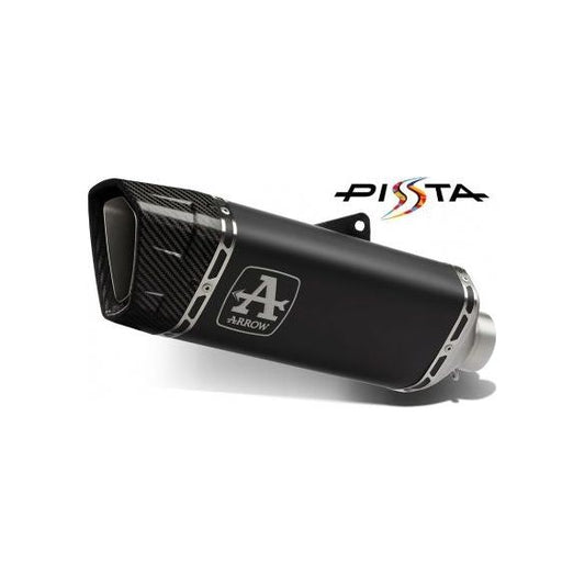 Amortisseur Arrow Euro 5 Dark Titanium-Acier "Pista" pour Aprilia Tuono V4 1100 2021-2024