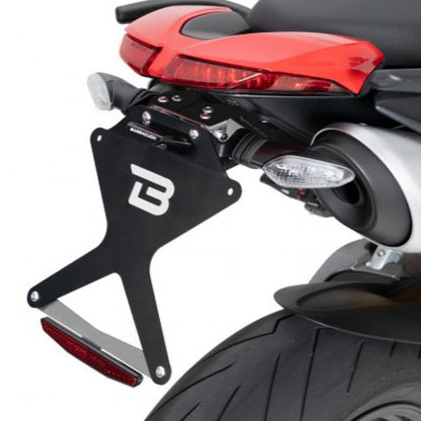 KIT DE PLAQUE D'IMMATRICULATION BARRACUDA POUR CLIGNOTANTS D'ORIGINE DUCATI HYPERMOTARD 950 20-21