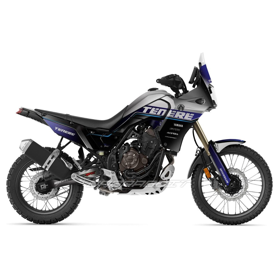 Jeu d'autocollants YAMAHA TENERE 700 / T7 (HF-BL)