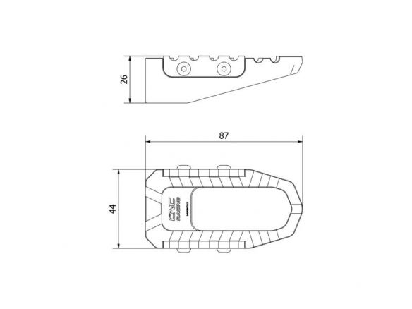 KIT REPOSE-PIEDS PASSAGER CNC RACING DUCATI DIAVEL V4 2023 