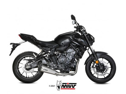 ECHAPPEMENT COMPLET 2x1 MIVV DELTA RACE ACIER CARBONE YAMAHA MT-07 / FZ-07 2021-2024 