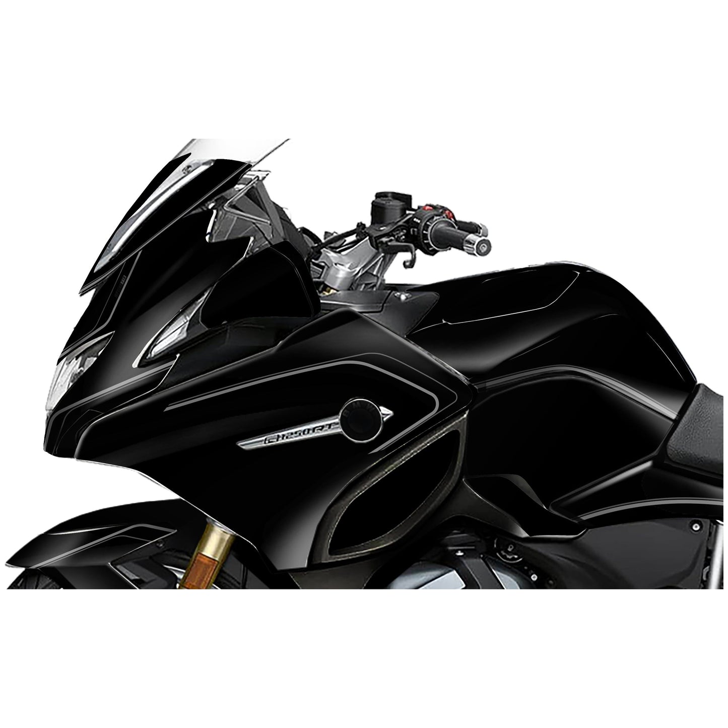 Jeu d'autocollants BMW R 1200/1250 RT noir