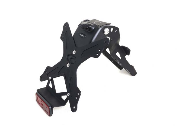 Support de plaque d'immatriculation réglable en aluminium EVOTECH pour Triumph Speed ​​Triple 1200 RR 2022-2024