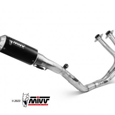 SYSTÈME COMPLET MIVV POWER STEEL MK3 ACIER NOIR YAMAHA MT-03 2016-2024