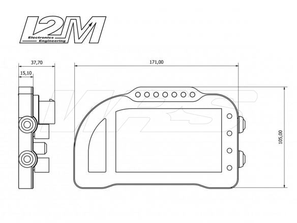 ÉCRAN I2M PLUG &amp; PLAY MULTIFONCTION CHROME PRO2 UNIVERSEL 